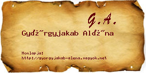 Györgyjakab Aléna névjegykártya